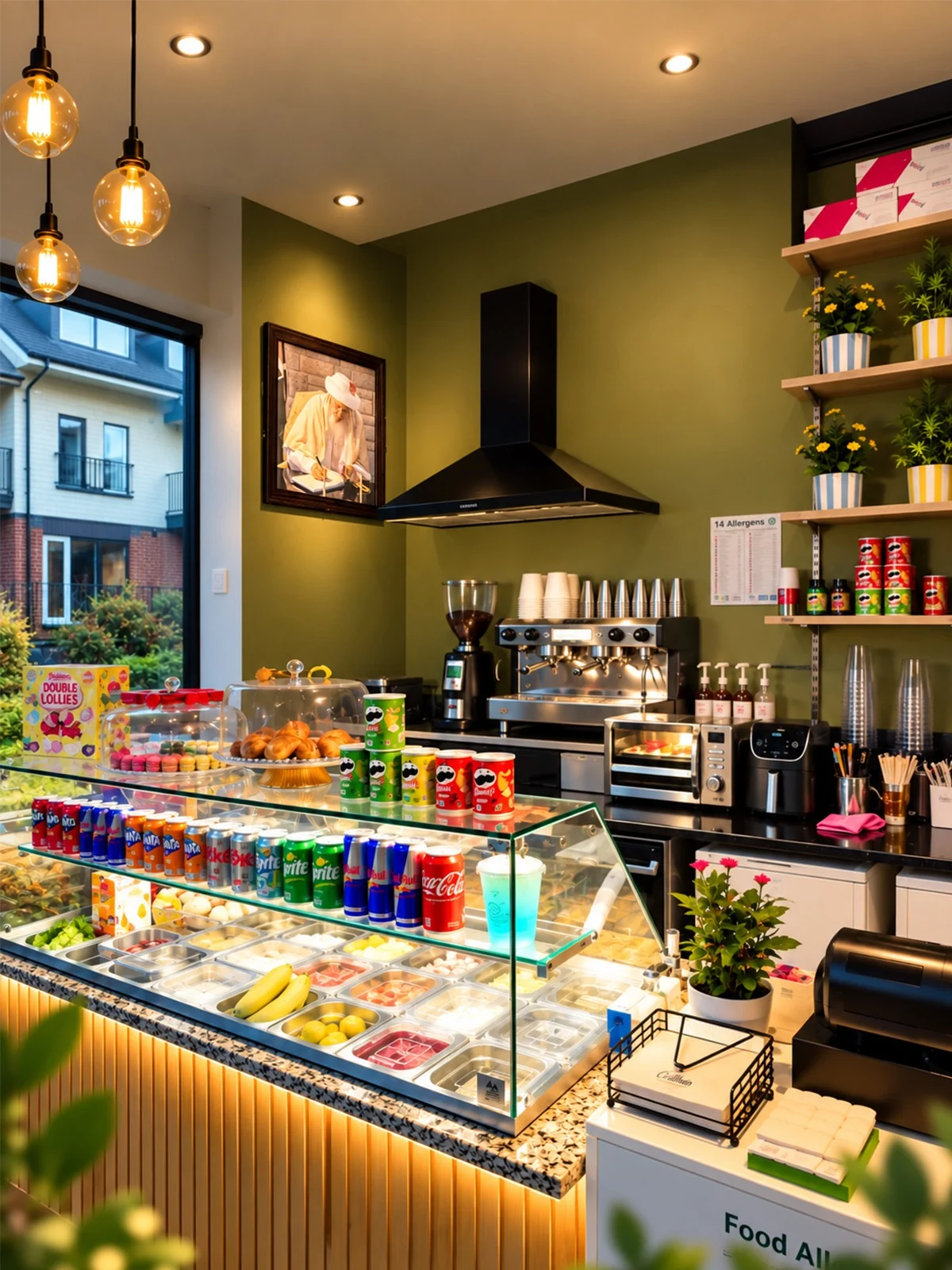 Interior of ButterFry Cafe in Slough