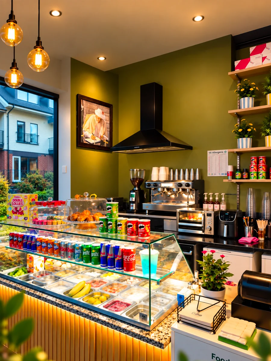 Detailed cafe interior